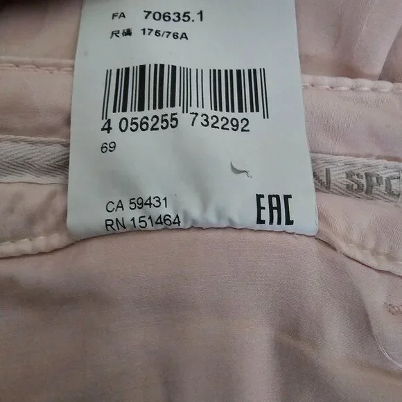 Marc Cain Light Pink Embossed Floral Pattern Slim Fit Pants Women's Size N5/US10 - Picture 12 of 16